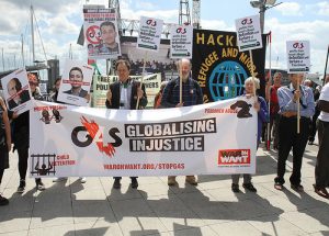 Protest at G4S Agm 2014
