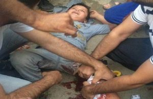 A child in Cizre, shot as he went to buy bread