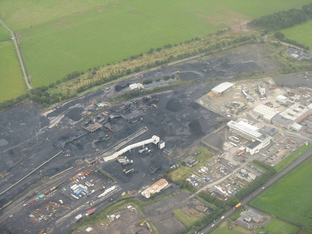 Scottish Coal site - aerial view