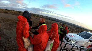 A tussle with security at Bradley